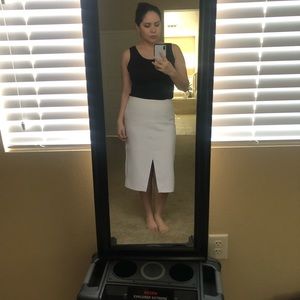 Banana republic white skirt